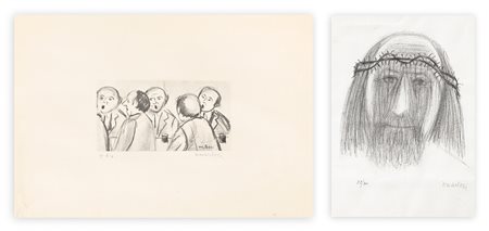 WALTER POZZI (1911-1989) - Lotto unico di 2 litografie