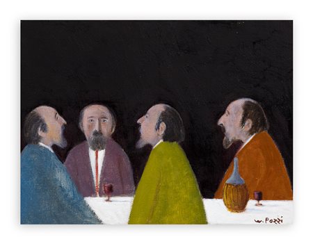 WALTER POZZI (1911-1989) - Osteria