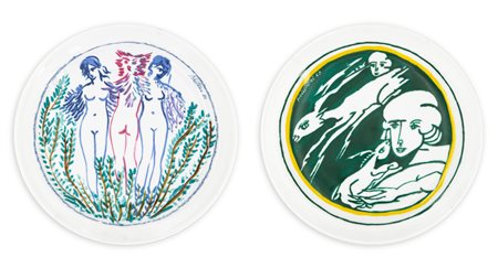 AUTORI VARI (REMO BRINDISI E ALESSANDRO NASTASIO) - Lotto unico di 2 multipli in ceramica