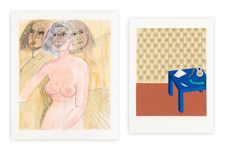 AUTORI VARI (CASSINARI E DEL PEZZO) - Lotto unico composto da 2 opere grafiche