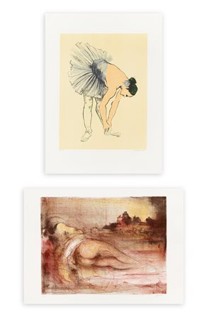 AUTORI VARI (MESSINA E AJMONE) - Lotto unico composto da 2 opere grafiche
