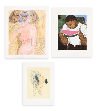 AUTORI VARI (CASSINARI, MESSINA E MIGNECO) - Lotto unico composto da 3 opere grafiche