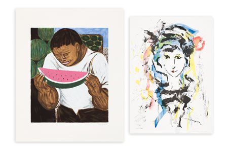 AUTORI VARI (MIGNECO E TRECCANI) - Lotto unico composto da 2 opere grafiche
