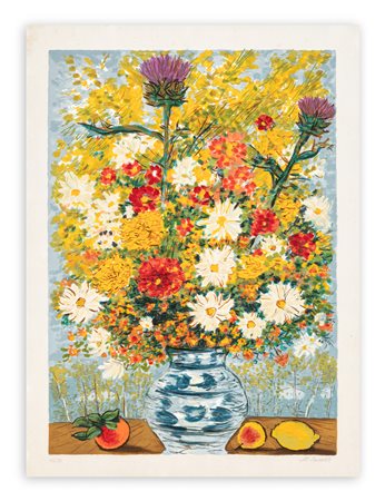 MICHELE CASCELLA (1892-1989) - Vaso di fiori