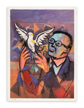 IBRAHIM KODRA (1918-2006) - Senza Titolo