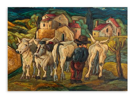 BEPPE SERAFINI (1915-1987) - Contadini