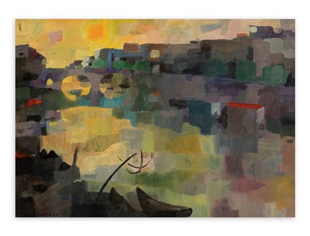 ELIANO FANTUZZI (1909-1987) - Tevere, 1952