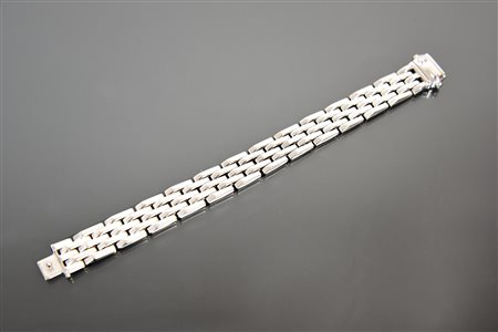 BRACCIALE CHIMENTO DOUBLE- FACE in oro giallo e oro bianco 18kt, punzone...