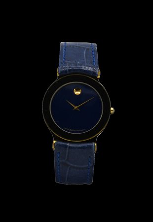 ZENITH MOVADO REF. 27.2010.061 MUSEUM BLU CASSA: acciao placcata oro mm 31...