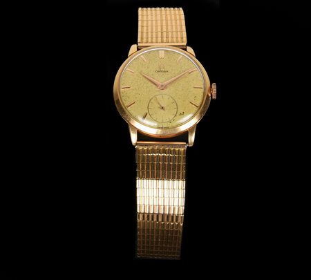 OROLOGIO DA POLSO OMEGA A CARICA MANUALE, ANNI '60 Cassa e bracciale in oro...