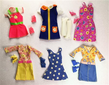 LOTTO ABITI BARBIE Anni '90 Difetti