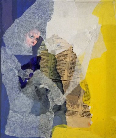 ODDINO GUARNIERI (Adria, Rovigo, 1933) "Attraverso lo sguardo", 1983 collage...