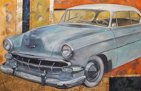 MARA ISOLANI (vive e lavora a Verona) Senza titolo lamina e oro su cartone cm...