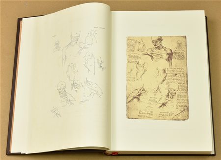 LEONARDO DA VINCI: DELLA ANATOMIA volume riccamente illustrato con...