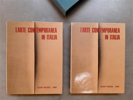 L'ARTE CONTEMPORANEA IN ITALIA – Lotto unico di 2 cataloghi entro cofanetto 