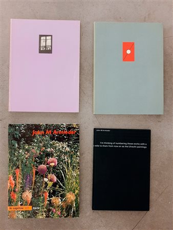 JOHN M. ARMLEDER – Lotto unico di 4 cataloghi