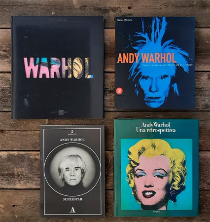 ANDY WARHOL – Lotto unico di 4 cataloghi