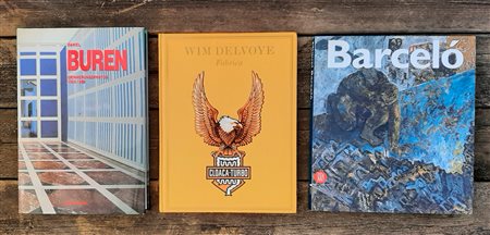 ARTISTI CONTEMPORANEI INTERNAZIONALI: BARCELO', BUREN, DELVOYE – Lotto unico di 3 cataloghi