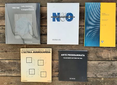 ARTE PROGRAMMATA E CINETICA – Lotto unico di 5 cataloghi