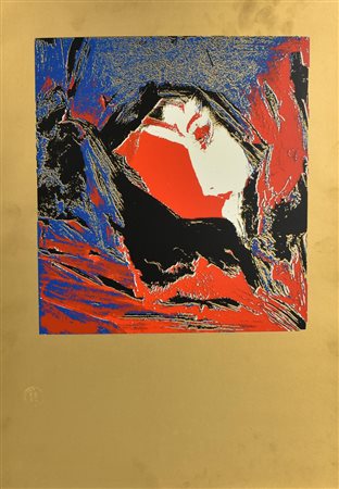Harry Jelinek SENZA TITOLO serigrafia su carta, cm 68x48; es. s.t. timbro con...