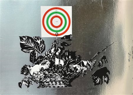 Gino Gini MERISI IPOTESI UNO serigrafia su cartone, cm 48x67; es. P.A. firma...