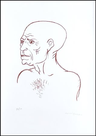 MIGNECO GIUSEPPE Messina 1908-Milano 1997 “Omaggio a Picasso” 