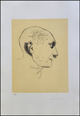 MORLOTTI ENNIO Lecco 1910-Milano 1992 “Omaggio a Picasso” 