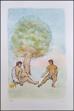 MESSINA FRANCESCO Linguaglossa 1900-Milano 1995 “I pastori”