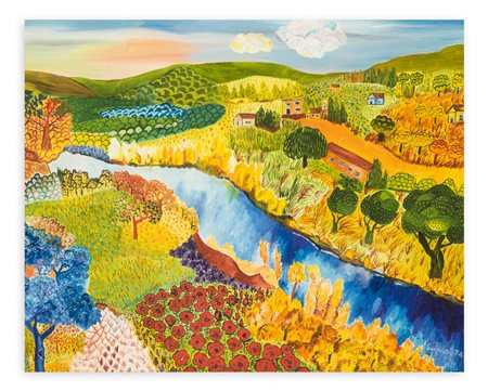 ALFREDO SCOPIZZI - Paesaggio, 1974