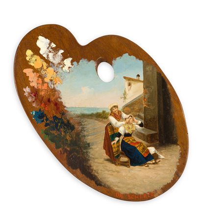 ATTRIBUITO A ANTONIO VARNI (1841-1908) - Un scherzo