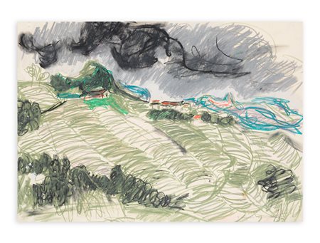 PIERO GIUNNI (1912-2000) - I vigneti nelle Langhe, 1965