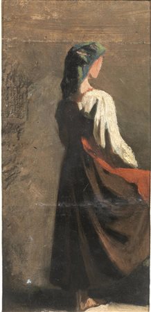 Vincenzo Cabianca(Verona 1827 - Roma 1902)CIOCIARAolio su tela riportato su...