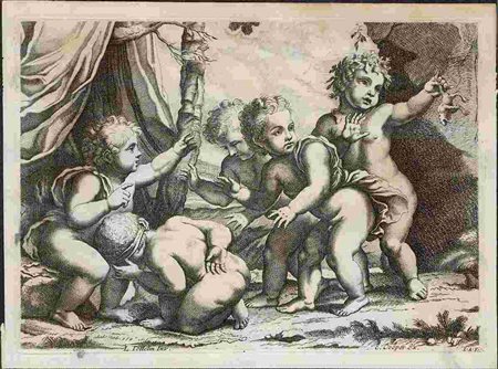 E. COOPER DA LOUIS TESTELIN (1615-1655): Putti