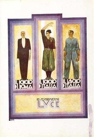 GIUSEPPE LATINI (1903 - 1988): Il popolo d'Italia