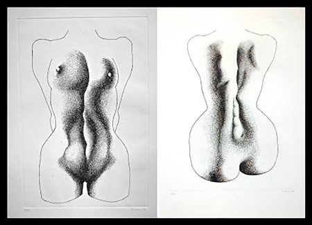 GIACOMO PORZANO (1925-2006): Double Face A, 1972 / Double Face B, 1972
