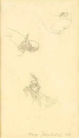 LORENZO TORNABUONI (Roma, 1934 - 2004): Studi di teste, 1980