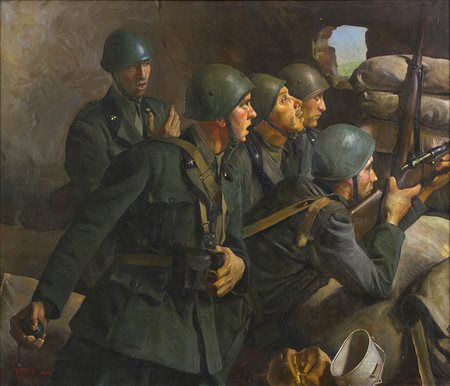 BRUNO AMADIO (Venezia, 1911 - Padova, 1981): Vincere e vinceremo