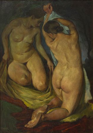SANDOR GULYAS (Ungheria, 1889 - 1974): Dopo il Bagno, 1920 - 1922