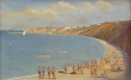 PITTORE DEL XX SECOLO: Spiaggia