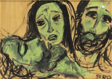 SARO MIRABELLA (Catania, 1914 - Roma, 1972): Omicidio in verde