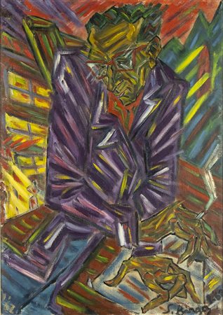 SERGIO BIRGA (Firenze, 1940 - Cannes, 2021): RItratto di Mario Puggiali