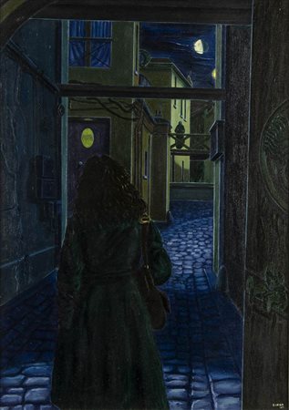 SERGIO BIRGA (Firenze, 1940 - Cannes, 2021): Nocturne, Belle Ville, 1977