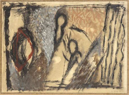 ANGELOMICHELE RISI (Fisciano, 1950): Figure, 1983