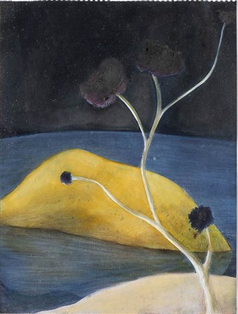 ORSINA SFORZA (Milano, 1960): Paesaggio con fiori e isole