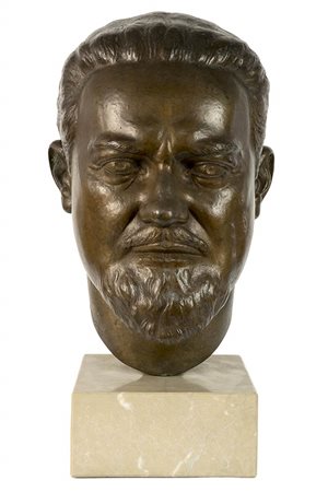 ULDERICO FABBRI (Ferrara, 1897 - 1970): Ritratto di Italo Balbo, 1942