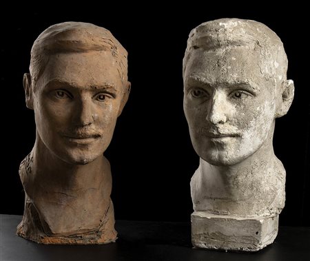 SCULTORE DEL XX SECOLO: Due ritratti virili, 1952