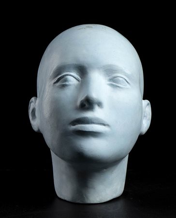 MARZIA GANDINI (Roma, 1960): Testa azzurra, 1998