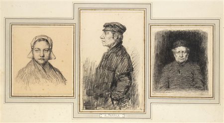 HENRI ADRIEN TANOUX (Marsiglia, 1865 - Parigi, 1923): Types Hollandais