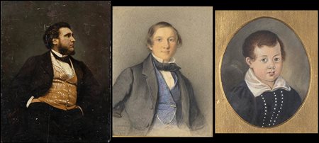 ANONIMO: Lotto di 3 ritratti