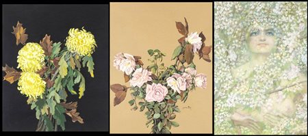 VARI AUTORI: Lotto di tre opere in tecnica mista 